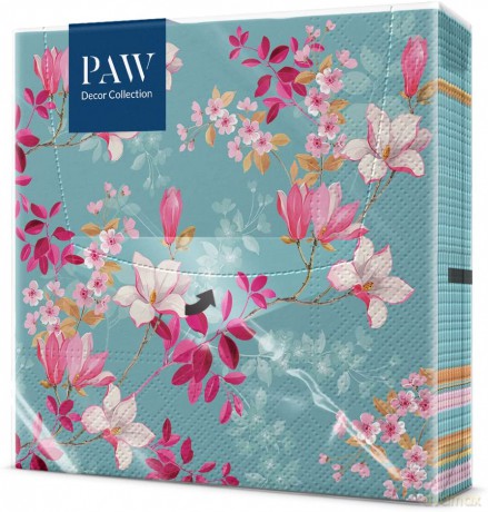 Serwetki papierowe PAW wzorzyste Magnolie 33x33 cm /20