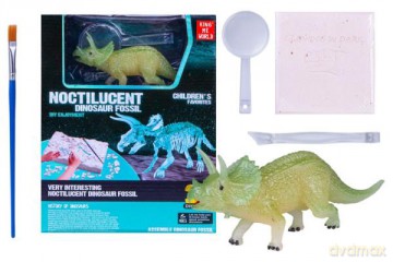 Skamielina fluo Dinozaur zielony 1004238