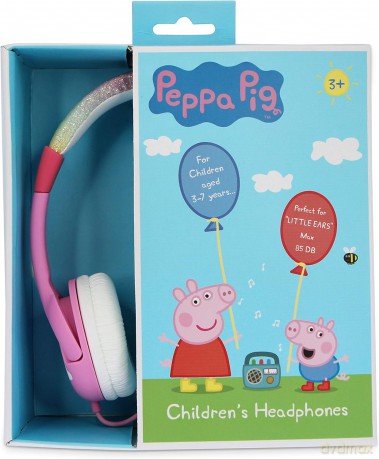 Słuchawki dla dzieci Świnka Peppa tęczowe. Peppa Pig PP0776 OTL