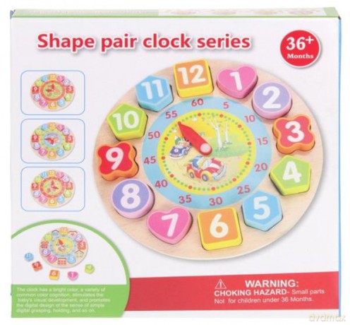 Sorter drewniany zegar 475811 [PUZZLE]