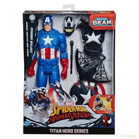 SpiderMan MaximunVenom figurka Kapitan Ameryka E8683 [FIGURKA]