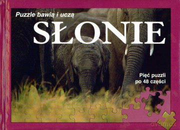 Słonie Puzzle Bawią I Uczą (twarda) [KSIĄŻKA]