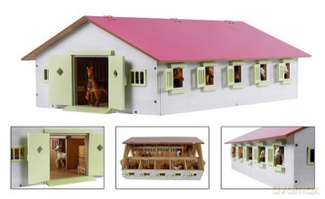 Stajnia 9 boxów 62x42,5x22 cm [FIGURKA]