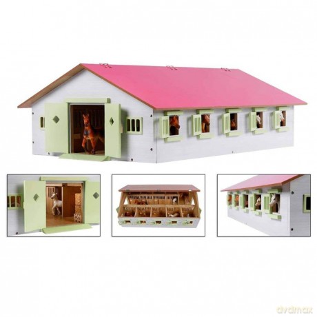 Stajnia 9 boxów 62x42,5x22 cm [FIGURKA]