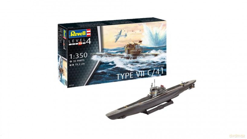 Statek 1:350 German Submarine type VII C 05154