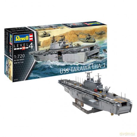 Statek 1:720 Assault ship USS Tarawa LHA 05170