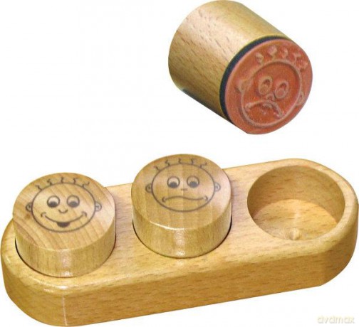 Stempelki 3 szt Buźki. GLOB