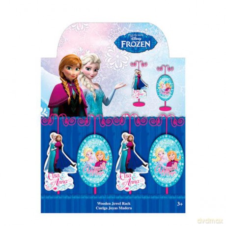 Stojak na biżuterię, drewniany, 6,5x6,5x21 cm Frozen 2. Kraina Lodu WD16101 Kids Euroswan