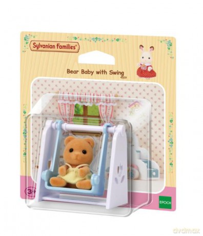 SYLVANIAN Dziecko Miś z huśtawką 04559 [FIGURKA]