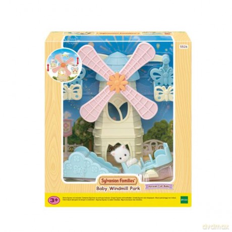 Sylvanian Families Wiatrak z karuzelą zestaw z figurką 5526 [FIGURKA]