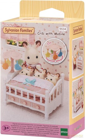 SYLVANIAN Łóżeczko z karuzelką 5534 [FIGURKA]