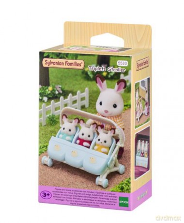 SYLVANIAN Spacerówka dla trojaczków 5533 [FIGURKA]