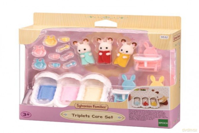 SYLVANIAN Trojaczki Króliczków z czekoladowymi uszami 5532 [FIGURKA]