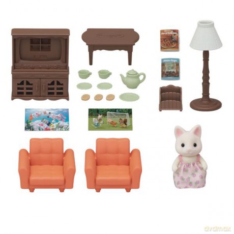SYLVANIAN Zestaw pokój dzienny z figurką 05379 [FIGURKA]