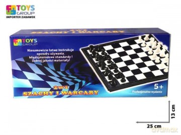 Szachy i warcaby 2w1 gra w pud. TG400249 [GRA]