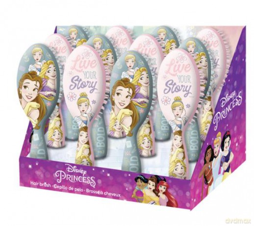 Szczotka do włosów 2 wzory Księżniczki Princess WD21641 Kids Euroswan