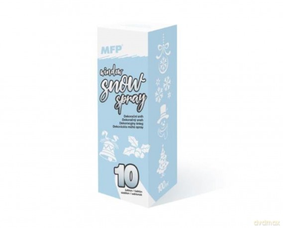 Sztuczny śnieg w sprayu 100 ml z szablonami