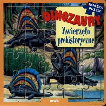 Dinozaury Zwierzęta Prehistoryczne Książka Puzzle (twarda) [KSIĄŻKA]