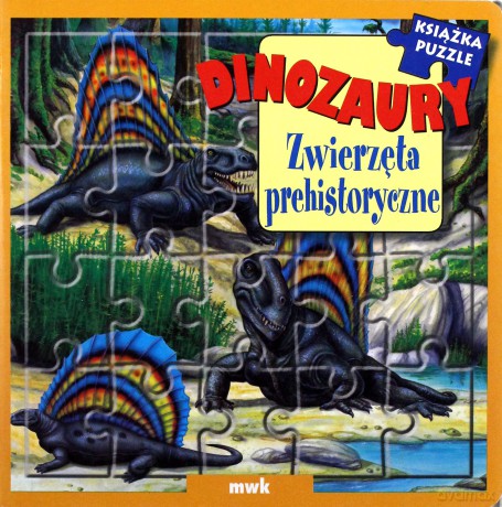 Dinozaury Zwierzęta Prehistoryczne Książka Puzzle (twarda) [KSIĄŻKA]