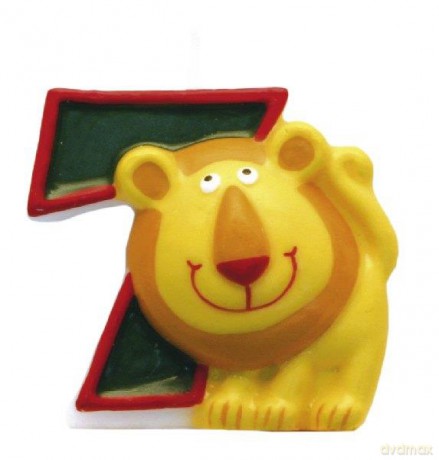 Świeczka cyferka Safari nr7