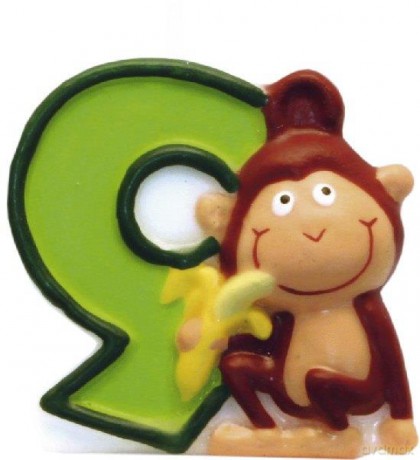 Świeczka cyferka Safari nr9