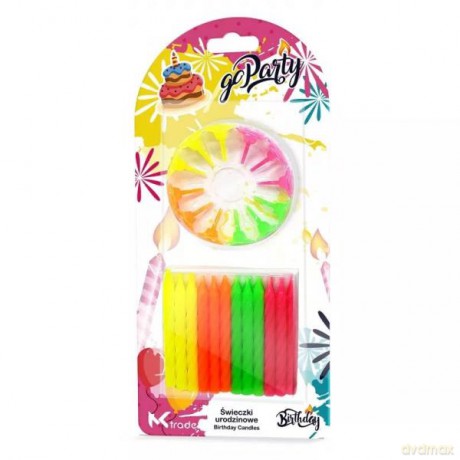 Świeczki urodzinowe fluo SH-149