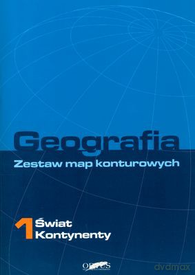 Geografia Świat Kontynenty Zestaw Map Konturowych [KSIĄŻKA]