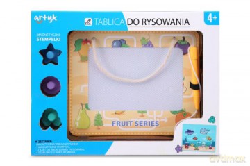 Tablica do rysowania z rysikiem Kolorowe owoce 125744