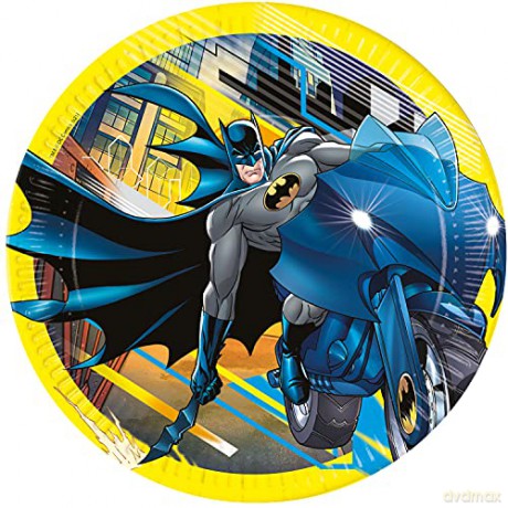 Talerzyki papierowe Batman Rogue Rage, next generation, 23 cm, 8 szt. (plastik-free)