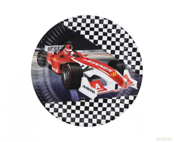 Talerzyki papierowe FORMUŁA 18 cm 6 szt.