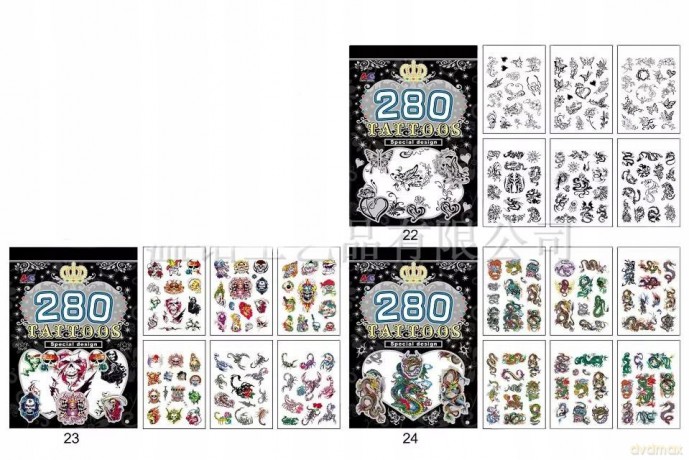 Tatuaże zestaw tatuaż Z6448 mix