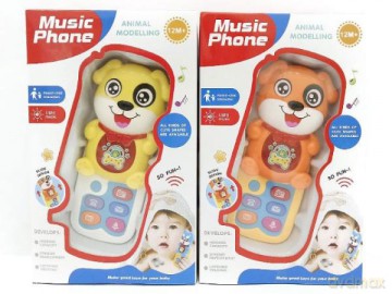 Telefon Miś światło dźwięk BTEL3813 mix