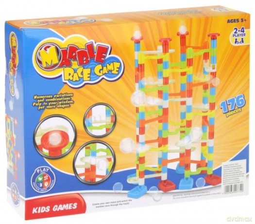 Tor kulkowy, zjeżdżalnia Marble Race Game 449289
