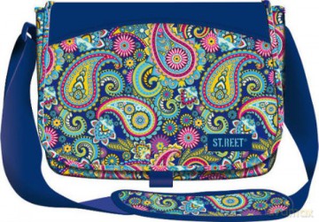 Torba na ramię niebieska w mozaikę Street Cashmere SB-01