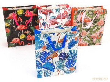 Torba prezentowa Flamingi 30x36x12 cm 484498