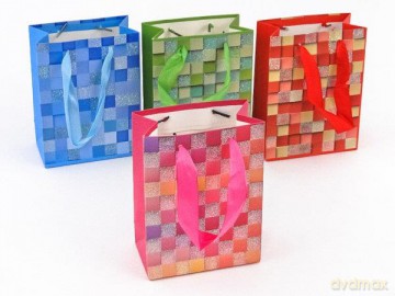 Torba prezentowa kwadraty 16x12 cm 485037