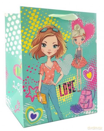 Torebka prezentowa 1001A/SD szerokie dno 30x39x20 cm,
