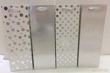 Torebka prezentowa butelka 6011D 12x35x10 cm,