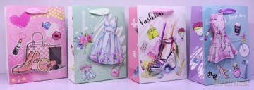 Torebka prezentowa młodzieżowam, dziewczyna 3D 9022A 30x39x12 cm,