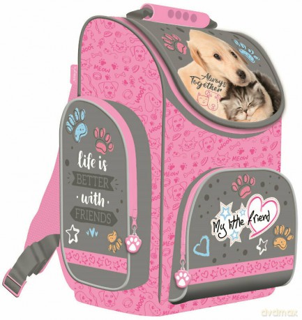 Tornister szkolny My Little Friend - Kot/Pies
