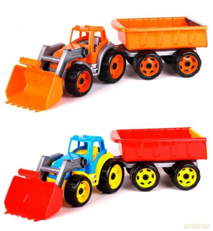 Traktor spychacz z przyczepą 3688 TechnoK mix