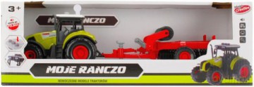 Traktor z akcesoriami baterie + oświetlenie Moje Ranczo 39x12x13 487470