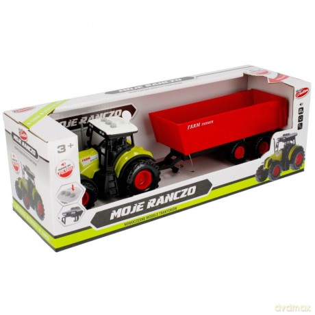 Traktor z akcesoriami baterie + oświetlenie Moje Ranczo 39x12x13 487471