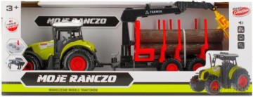 Traktor z akcesoriami baterie + oświetlenie Moje Ranczo 39x15x11 487474