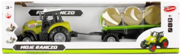 Traktor z akcesoriami przyczepa z belami siana Moje Ranczo 487487