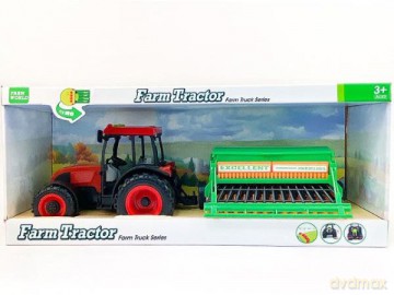 Traktor z maszyną 50 cm światło, dźwięk BA9668
