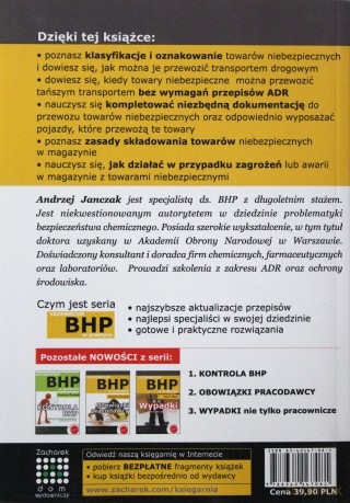 Vademecum Bhp W Praktyce Adr W Spedycji I Magazynie - Andrzej Janczak [KSIĄŻKA]