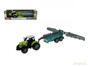 Traktor z przyczepą 27 cm światło dźwięk 550-4P