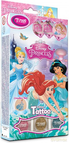 TYTOO Tatuaże brokatowe Princess 01225