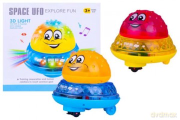 UFO fontanna, jeżdżąca zabawka ze światłem i dźwiękiem 5361 mix